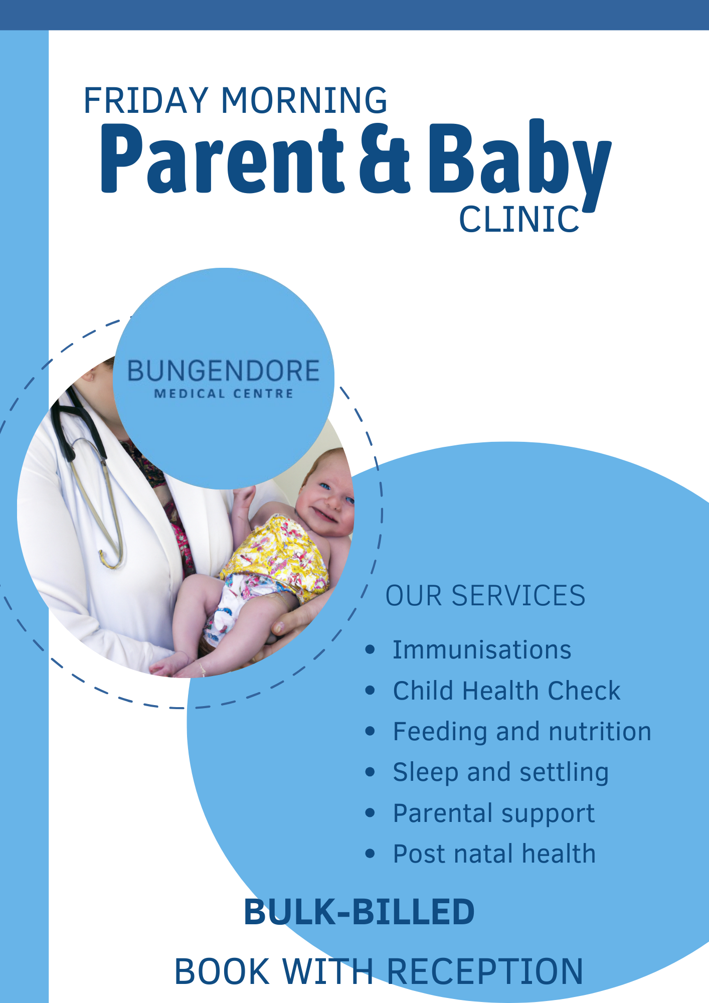 Read more about the article Parent & Baby Clinic is back! Friday Mornings at BMC